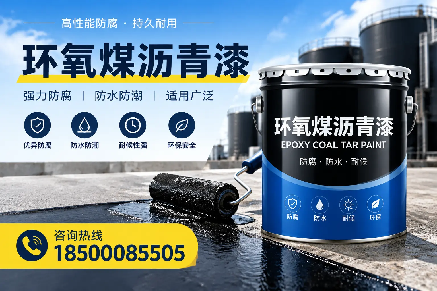 选择环氧煤沥青漆的五大理由,保亭客户必知